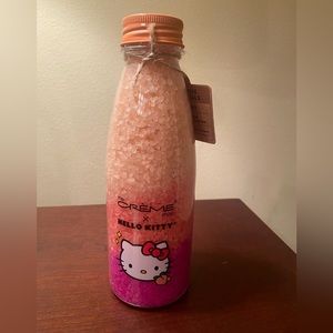 New Sealed The Creme Shop Hello Kitty Bath Crystals Peach Sunset Vegan NWT